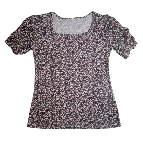 Floral Blouse - Multicolor Top - Women's Size Large - L - Picture 1 of 8